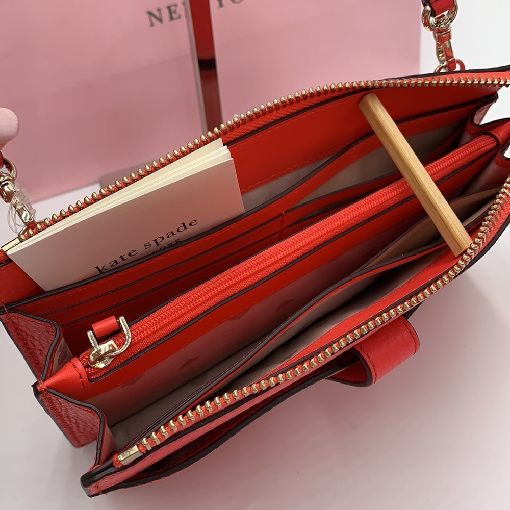 KATE SPADE JACKSON SMALL TAB CROSSBODY STOPLIGHT COLOR - Picture 4 of 13